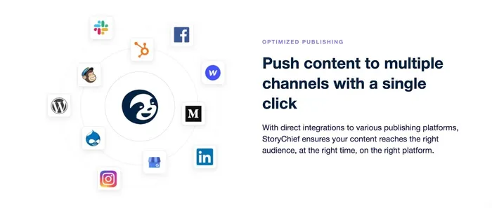 publish content in one click