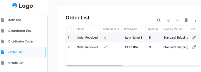 Order List Updates