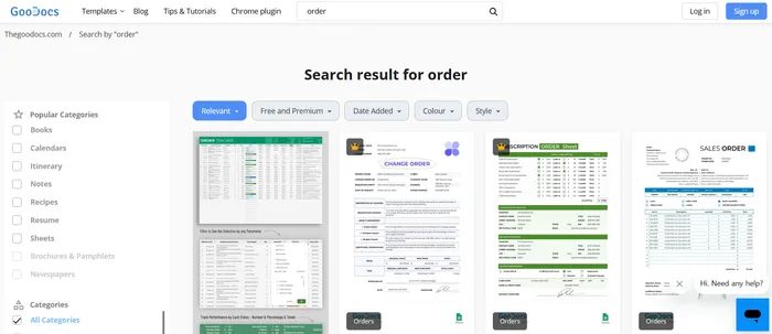 영문 서식 다운 thegoodocs.com