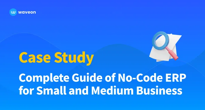Complete Guide of No-Code ERP from Waveon with a Customer’s Case