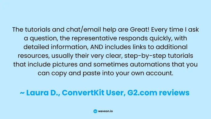 ConvertKit g2.com review