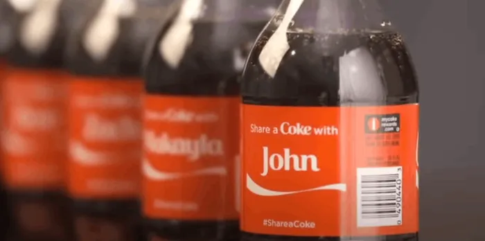 Viral Marketing example - Coca Cola Share a Coke campaign