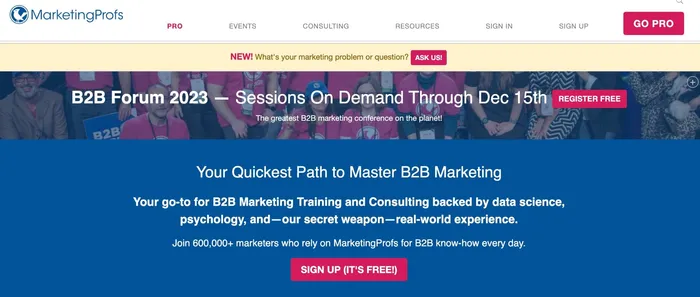 marketing profs newsletter