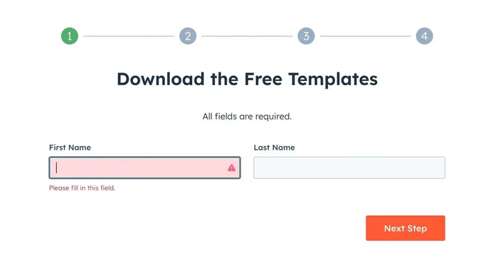 step by step forms