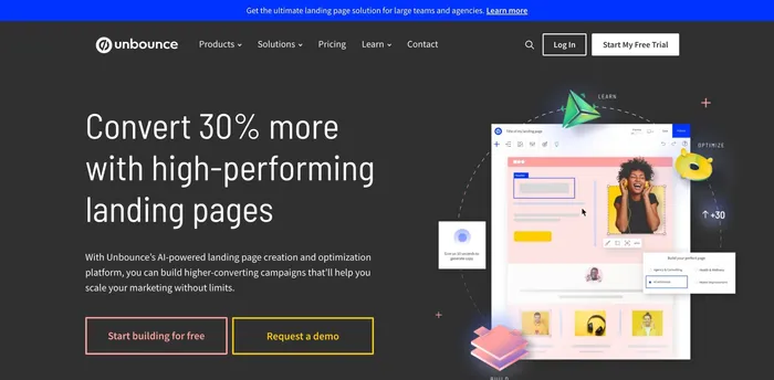 Unbounce The Landing Page Builder Platform