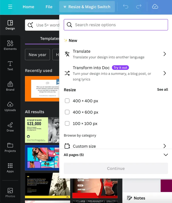 Scale content production - resize and convert