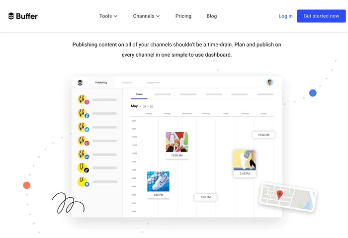 buffer content creation scheduling