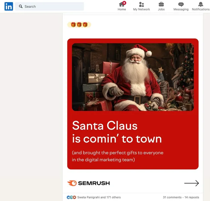Semrush Posts LinkedIn