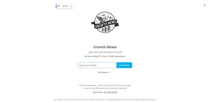 Growth Memo Kevin Indig Substack