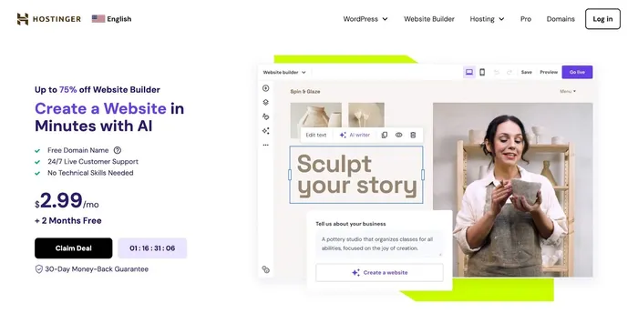 hostinger website builder