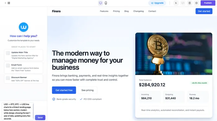 Step 4: Enter your prompt - Now that you have access to the template, you’ll find the prompt text box on the left side of your screen. There, you can enter the following prompt: