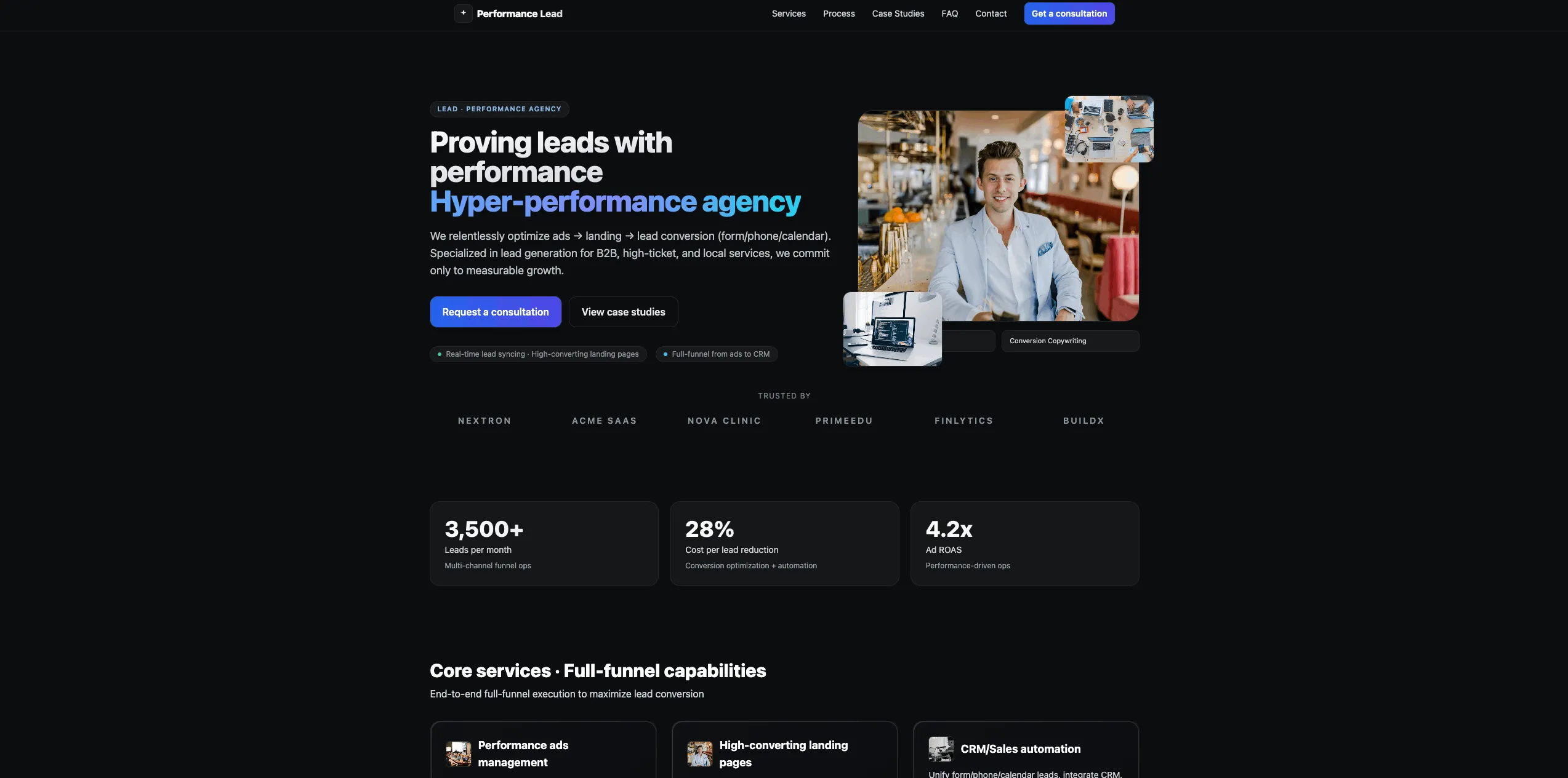 Performance Lead Agency Template