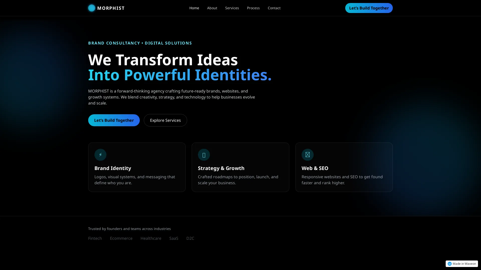 MORPHIST Agency Website Design