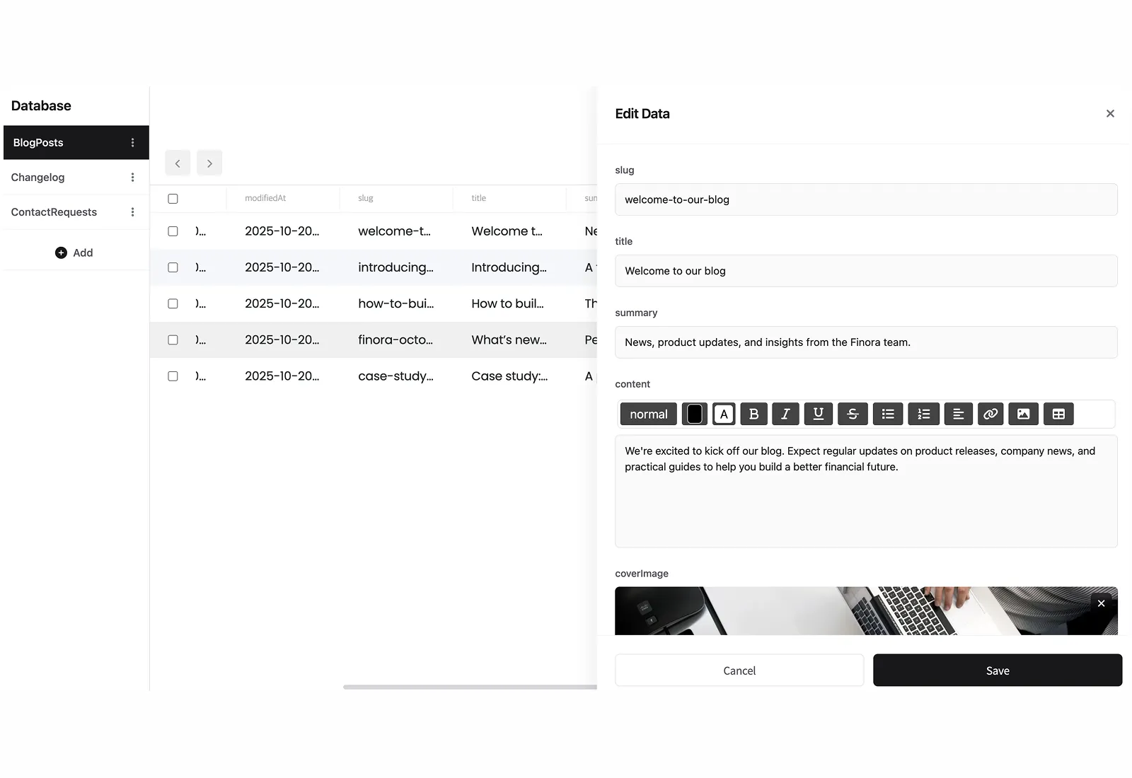 Database Integration